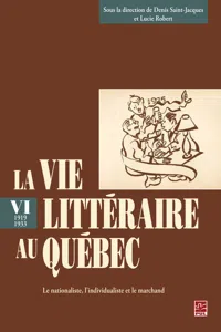 La vie littéraire au Québec 6_cover