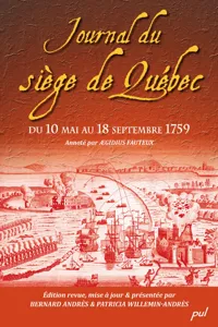 Journal du siège de Québec_cover