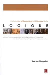 Dictionnaire philosophique et historique de la logique_cover