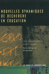 Nouvelles dynamiques de recherche en éducation_cover