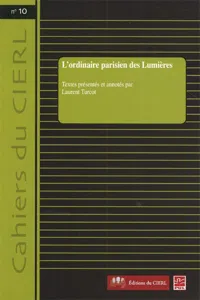 L'ordinaire parisien des Lumières_cover