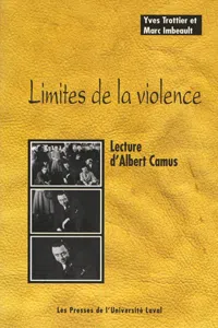 Limites de la violence : Lecture d'Albert Camus_cover