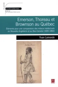 Emerson, Thoreau et Browson au Québec_cover