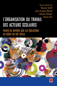 L'organisation du travail des acteurs scolaires_cover