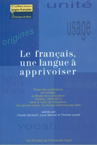 Le français, une langue à apprivoiser_cover