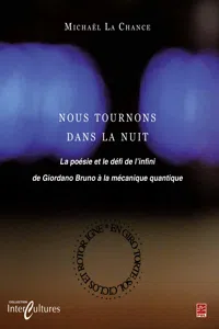 Nous tournons dans la nuit : La poésie et le défi de l'infini_cover