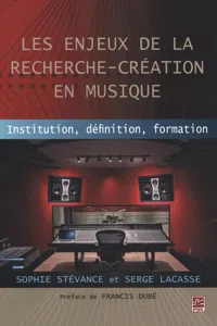 Les enjeux de la recherche-création en musique_cover