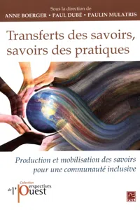 Transferts des savoirs, savoirs des pratiques_cover