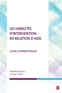 Les habiletés d'intervention en relation d'aide. Guide d'apprentissage_cover