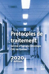 Protocoles de traitement. Service d'hémato-oncologie HDQ-HDL 2020_cover