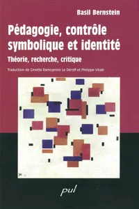 Pédagogie, contrôle symbolique et identité_cover