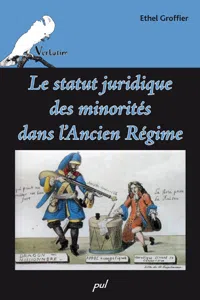 Le statut juridique des minorités dans l'Ancien Régime_cover