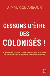 Cessons d'être des colonisés!_cover