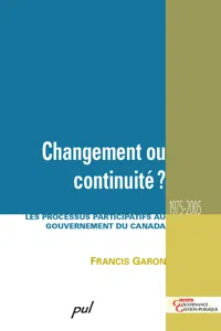 Changement ou continuité?_cover