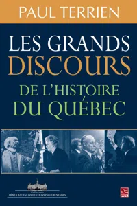 Les grands discours de l'histoire du Québec_cover