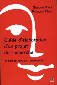 Guide d'élaboration d'un projet de recherche 3e édition_cover