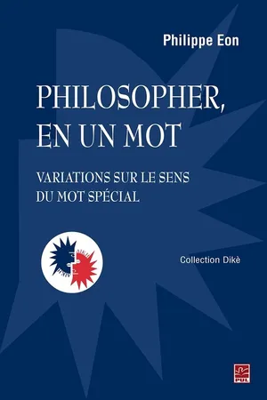 Philosopher, en un mot.