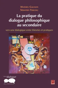 La pratique du dialogue philosophique au secondaire_cover