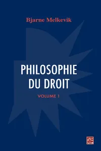 Philosophie du droit. Volume 1_cover
