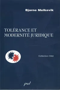 Tolérance et modernité juridique_cover