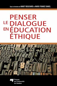 Penser le dialogue en éducation éthique_cover