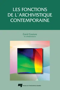 Les fonctions de l'archivistique contemporaine_cover