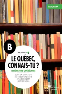 Le Québec, connais-tu ? Littérature québécoise_cover