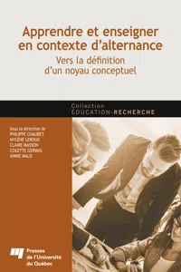 Apprendre et enseigner en contexte d'alternance_cover