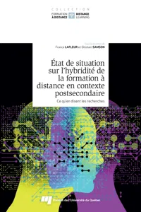 État de situation sur l'hybridité de la formation à distance en contexte postsecondaire, tome 2_cover