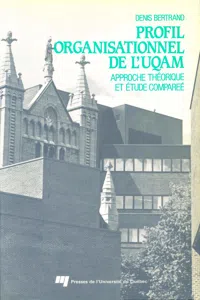 Le profil organisationnel de l'UQAM_cover