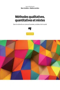 Méthodes qualitatives, quantitatives et mixtes, 2e édition_cover