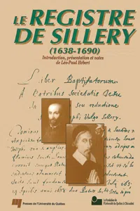 Le registre de Sillery_cover