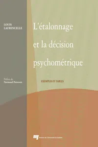 Étalonnage et la décision psychométrique_cover