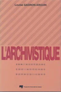 L'archivistique_cover