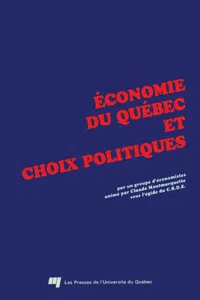 Économie du Québec et choix politiques_cover