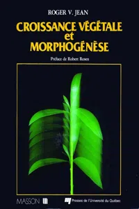 Croissance végétale et morphogénèse_cover