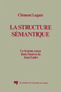 La structure sémantique_cover