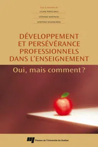 Développement et persévérance professionnels dans l'enseignement_cover