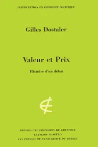 Valeur et prix_cover