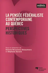 La pensée fédéraliste contemporaine au Québec_cover