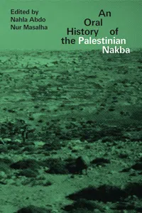An Oral History of the Palestinian Nakba_cover