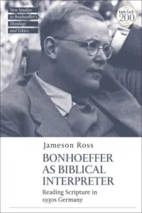 Bonhoeffer as Biblical Interpreter_cover