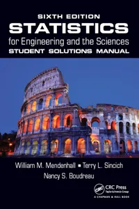 Statistics for Engineering and the Sciences Student Solutions Manual_cover