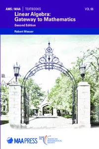 Linear Algebra: Gateway to Mathematics_cover