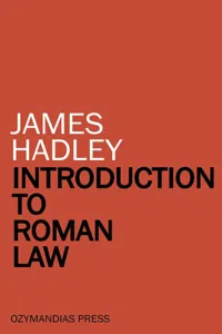 Introduction to Roman Law_cover