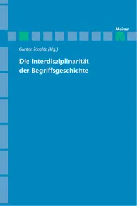 Die Interdisziplinarität der Begriffsgeschichte_cover