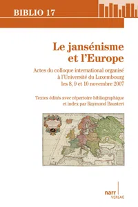 Le jansénisme et l' Europe_cover