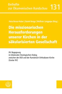Die missionarischen Herausforderungen unserer Kirchen in der säkularisierten Gesellschaft_cover