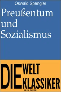 Preußentum und Sozialismus_cover