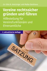 Vereine rechtssicher gründen und führen_cover